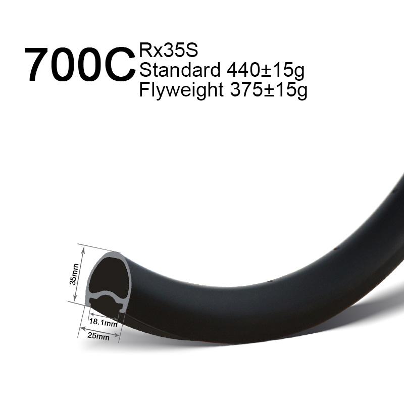 700c 35mm deep tubeless rims