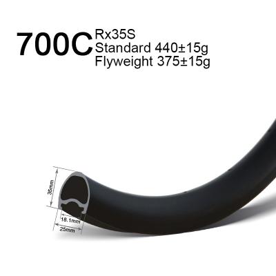 700c 35mm deep tubeless rims